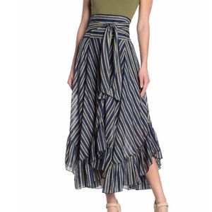 Free people Giselle striped handkerchief skirt